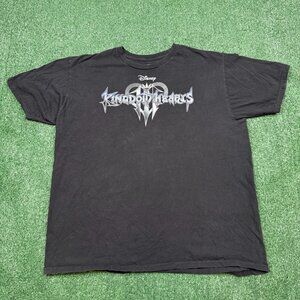 Kingdom Hearts 3 Graphic T Shirt Men's Size XL Black Short Sleeve Mad Engine Tee